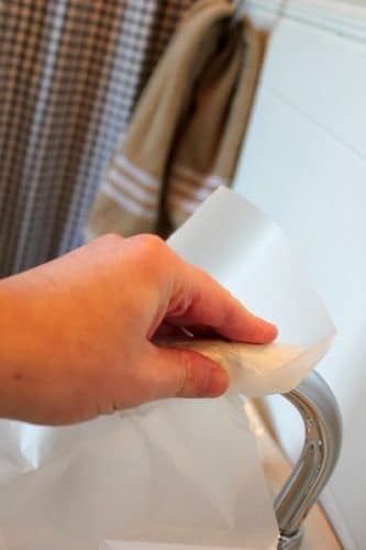 wax paper faucet