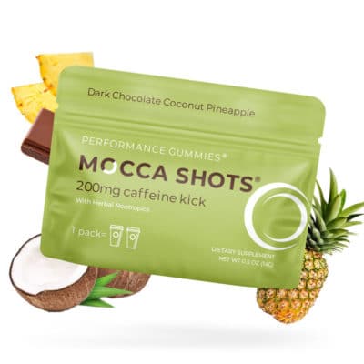 mocca shots coconut pineapple pouch with ingredients