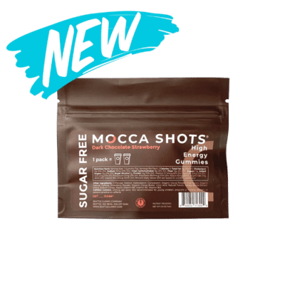SUGAR FREE Mocca Shots Energy Gummies | 12-Pack