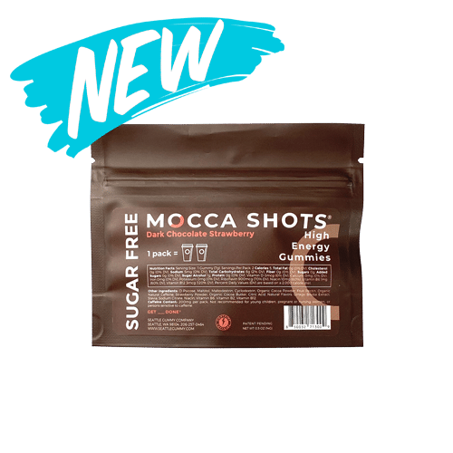 SUGAR FREE Mocca Shots Energy Gummies | 12-Pack
