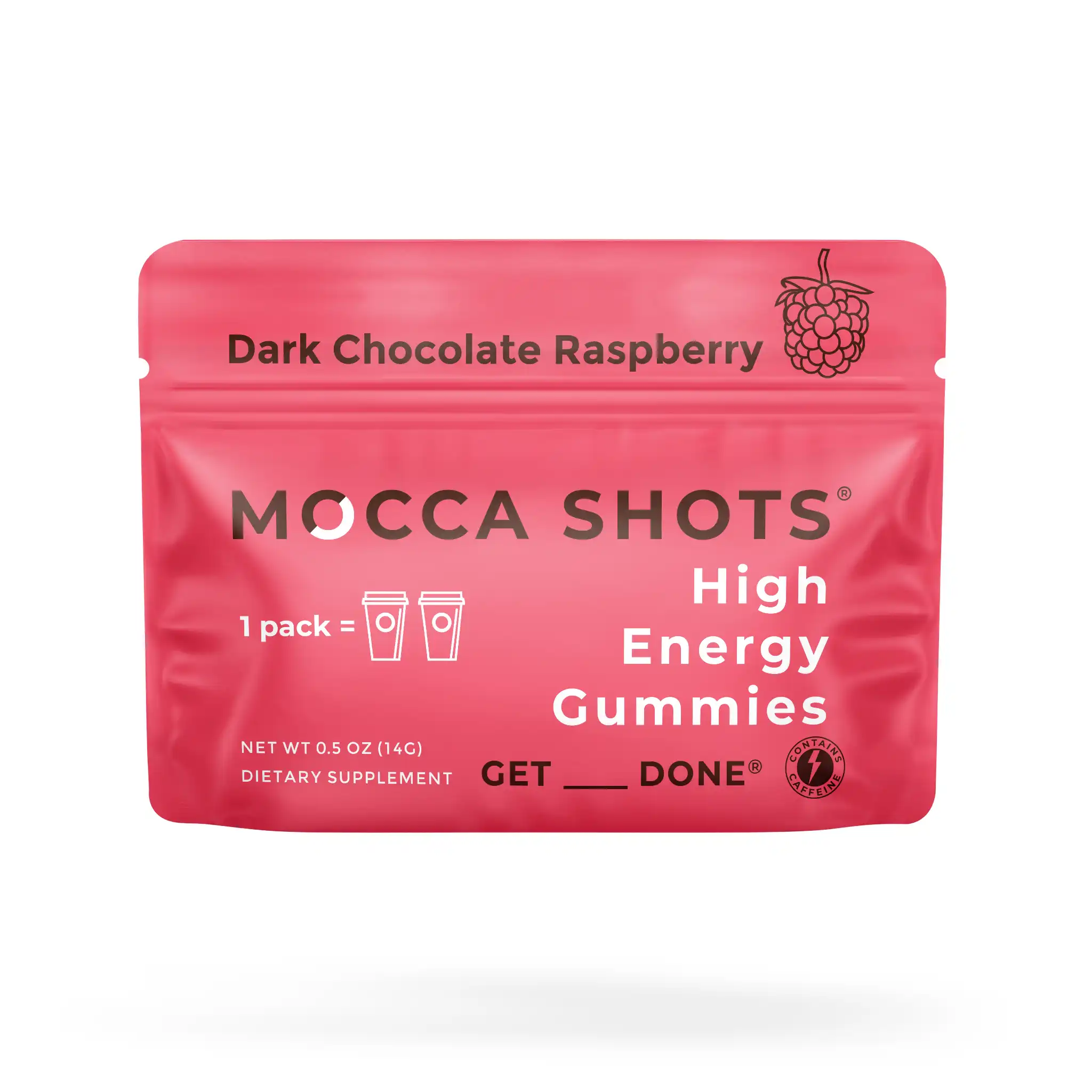 Mocca Shots High Energy Gummies with Caffeine 12 Pack