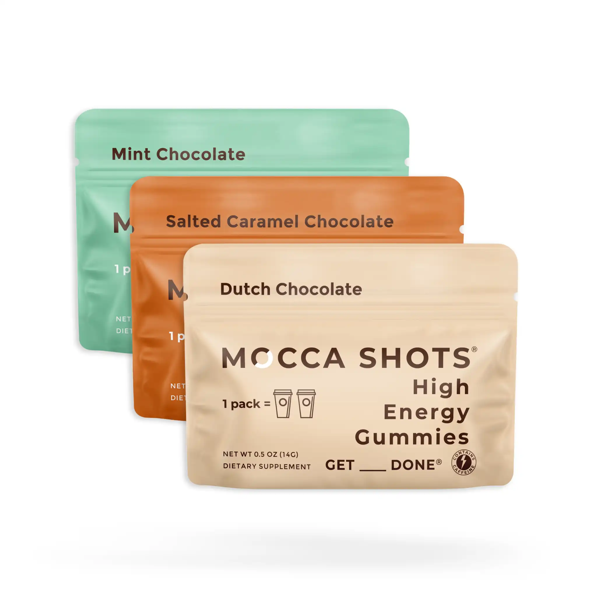 Mocca Shots Caffeine Gummies | 3-Pack Sampler