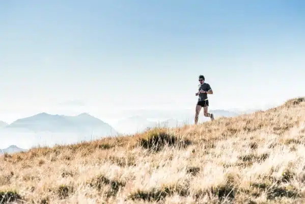 running on the mountain